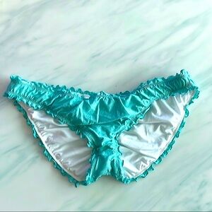 NWOT Victoria's Secret Baby Blue Sparkled Bikini Bottom